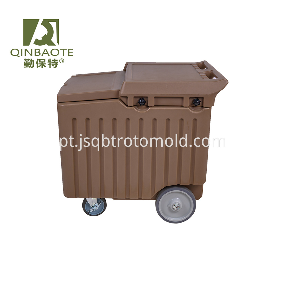 Sliding Lid Portable Ice Cart